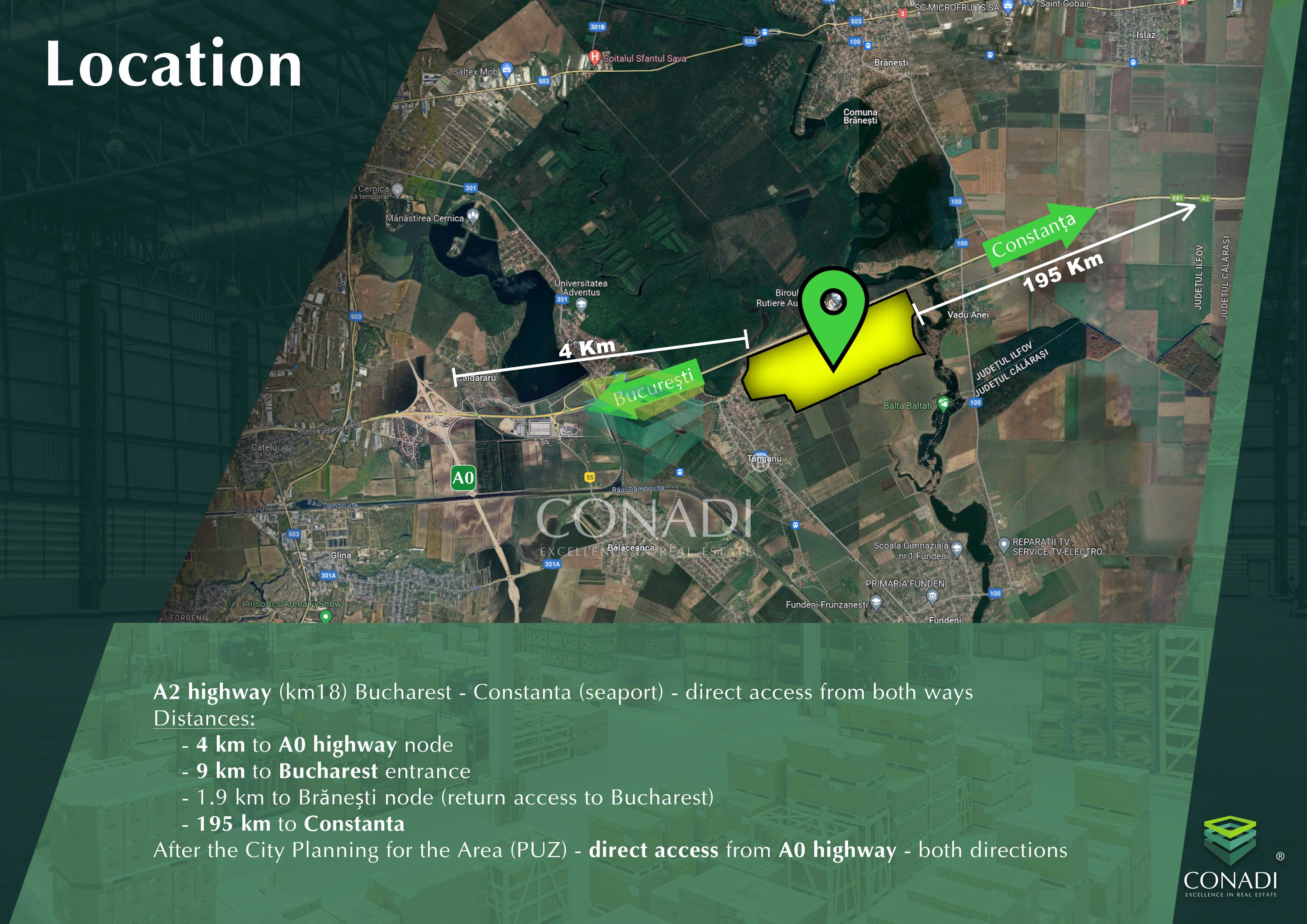 A2- Cernica Locatie strategica pentru o dezvoltare industriala/parc logistic
